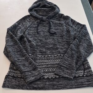 KOLBY SZ MEX Vintage Gray Patterned Hoodie